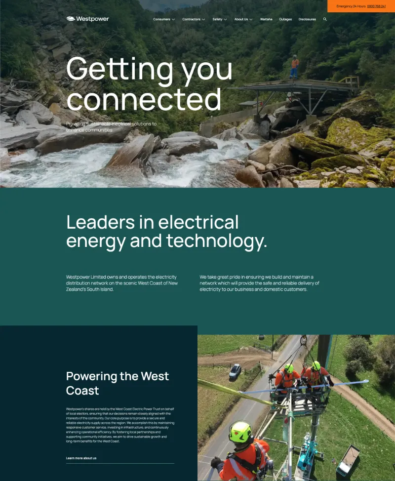 Powering Up Westpower's Digital Presence with a Modern Nuxt Website